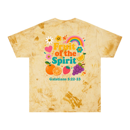 Fruit of the Spirit T-Shirt — Retro Rainbow & Fruit Christian Tee (Galatians 5:22-23)