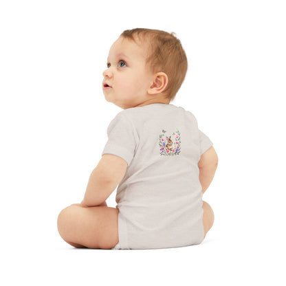 Floral Bunny Infant One-Piece Bodysuit