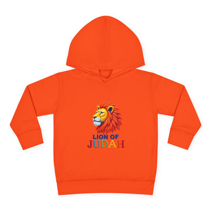 Lion of Judah Toddler Hoodie — Christian Kids Pullover with Colorful Lion Graphic
