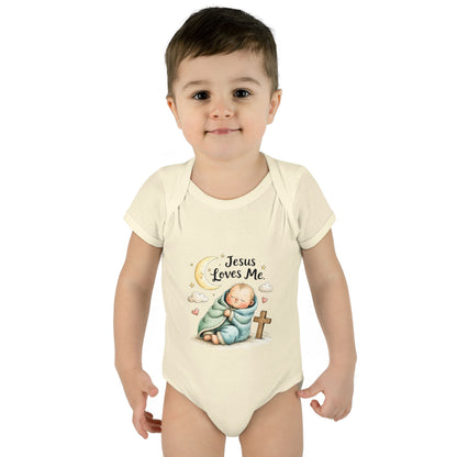Jesus Loves Me Baby Bodysuit - Infant Christian Onesie for Newborns