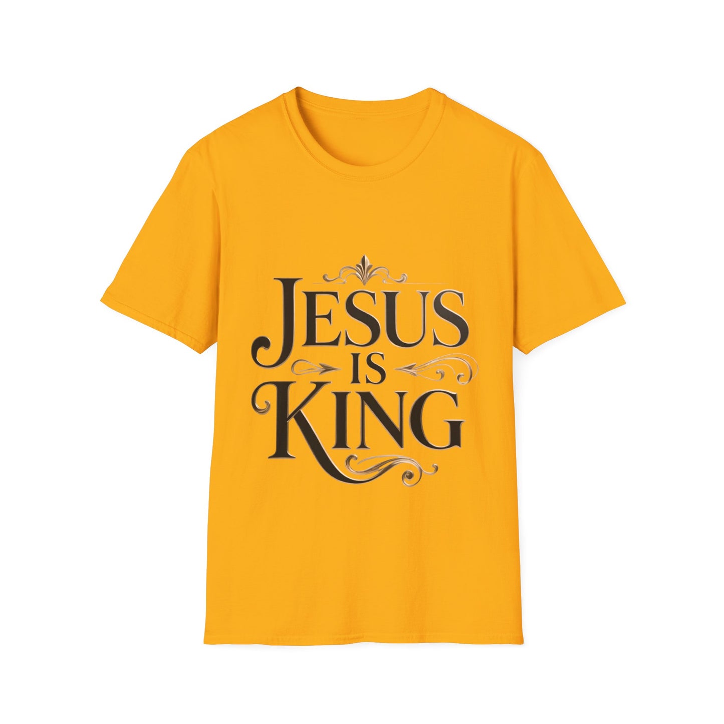 Jesus Is King T-Shirt — Christian Faith Graphic Tee, Inspirational Worship Shirt