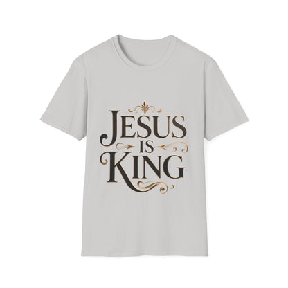 Jesus Is King T-Shirt — Christian Faith Graphic Tee, Inspirational Worship Shirt