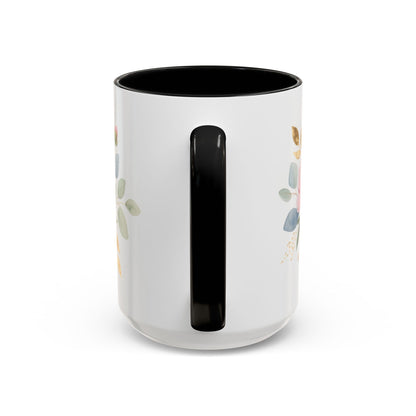 Grace Upon Grace Floral Coffee Mug — John 1:16 Scripture Accent Mug