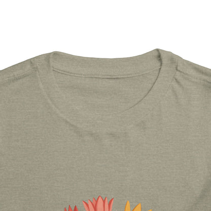 Cute Tulip Floral Christ Tee for Toddlers | Daily Faith Inspiration | Ideal Gift for Kids