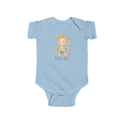 Baby Bodysuit — "Child of God" Angel Baby Onesie for Baptism & Church