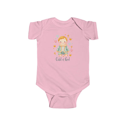 Baby Bodysuit — "Child of God" Angel Baby Onesie for Baptism & Church