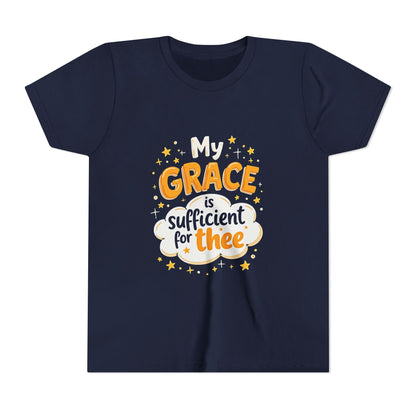 Grace thee Youth Tee | Kids Christian Shirt, Inspirational Cloud Design