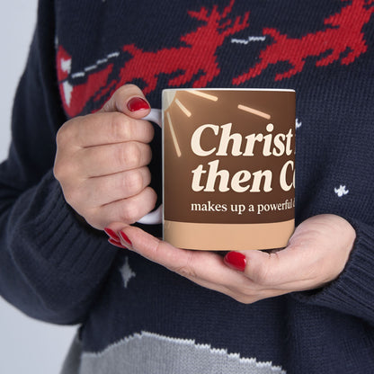 Christ First Then Coffee mug | Christian faith coffee mug, scripture morning cup