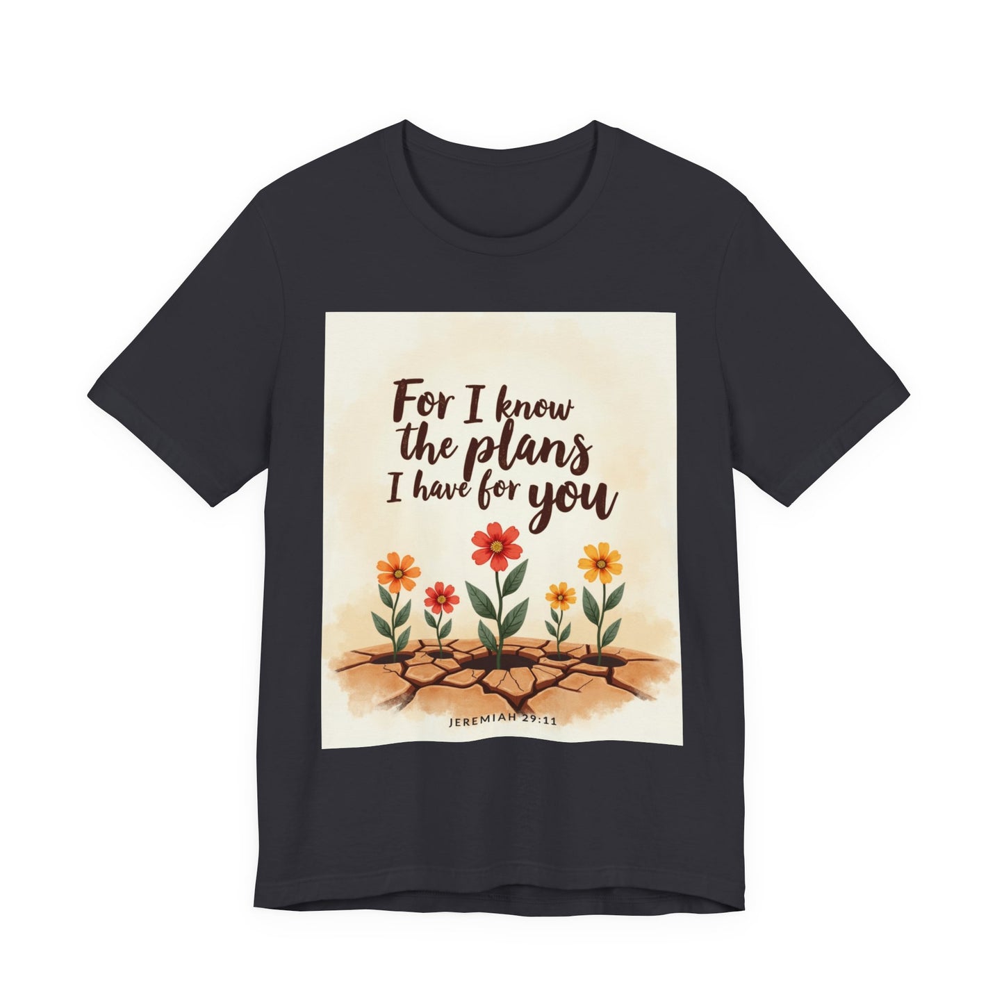 For I Know The Plans I Have For You tee | Jeremiah 29:11 floral roots scripture shirt | Meaningful Gift for Teens and Adults
