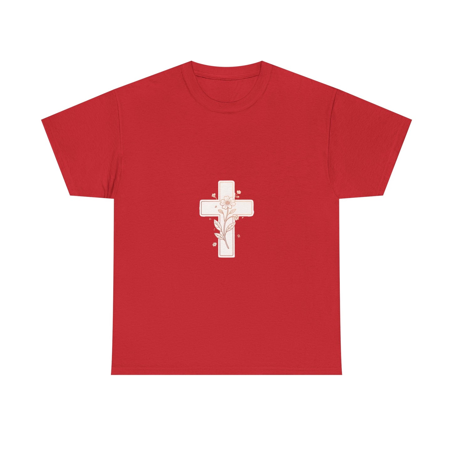 Floral Cross Tee — Delicate Bloom Christian T-Shirt | Meaningful gifts for teens and adults
