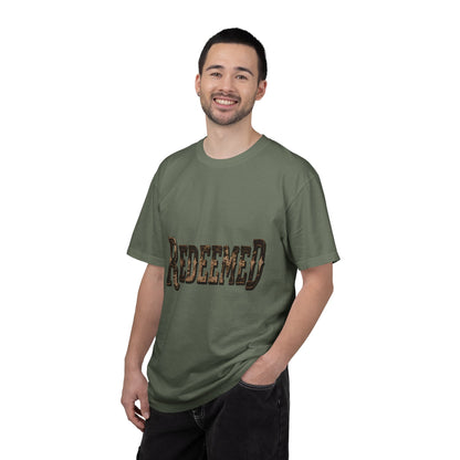 Garment-Dyed Statement Tee — Bold Single-Word Typographic Front