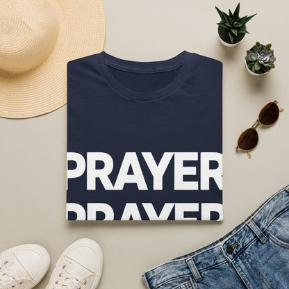 Prayer Repeat T-Shirt | Bold Spiritual Graphic Tee Gift