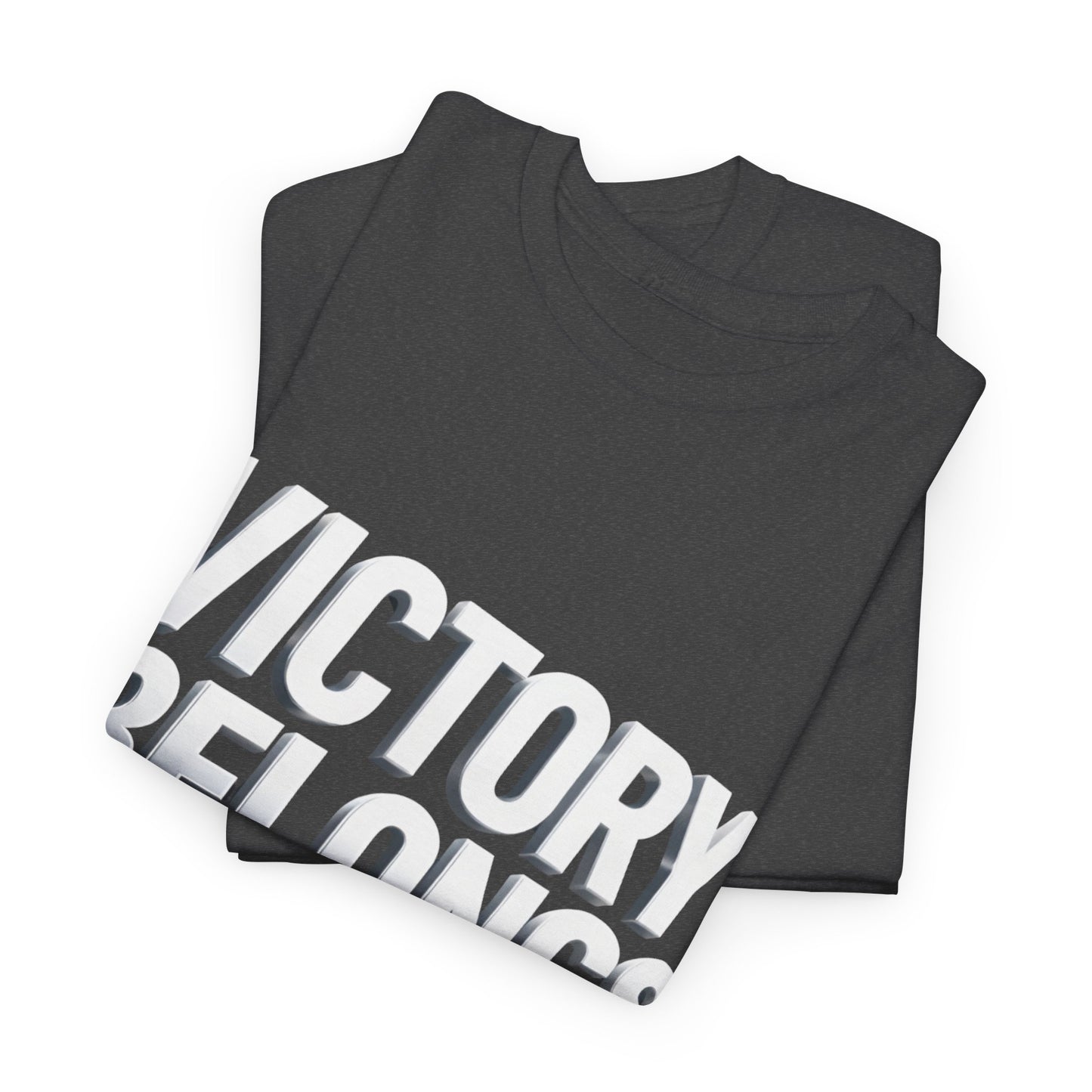 Victory Belongs to Jesus T-Shirt — Heavyweight Christian Faith Tee