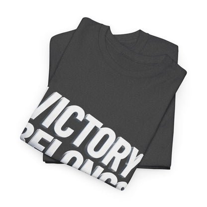 Victory Belongs to Jesus T-Shirt — Heavyweight Christian Faith Tee