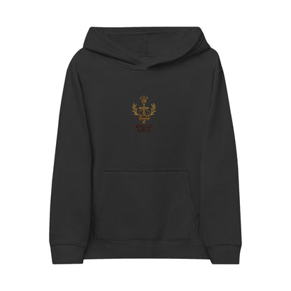 Kids Embroidered 'King of Kings' Fleece Hoodie