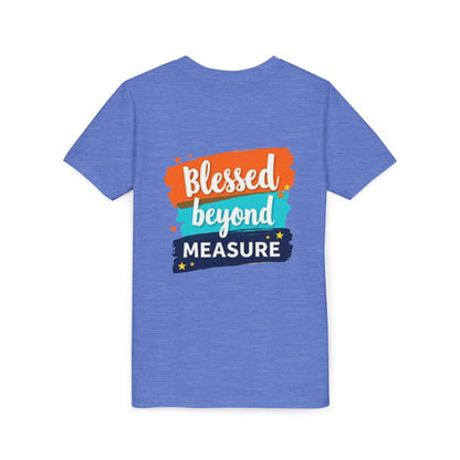 Blessed Beyond Measure Youth Tee | Inspirational Kids Shirt, Faith Design