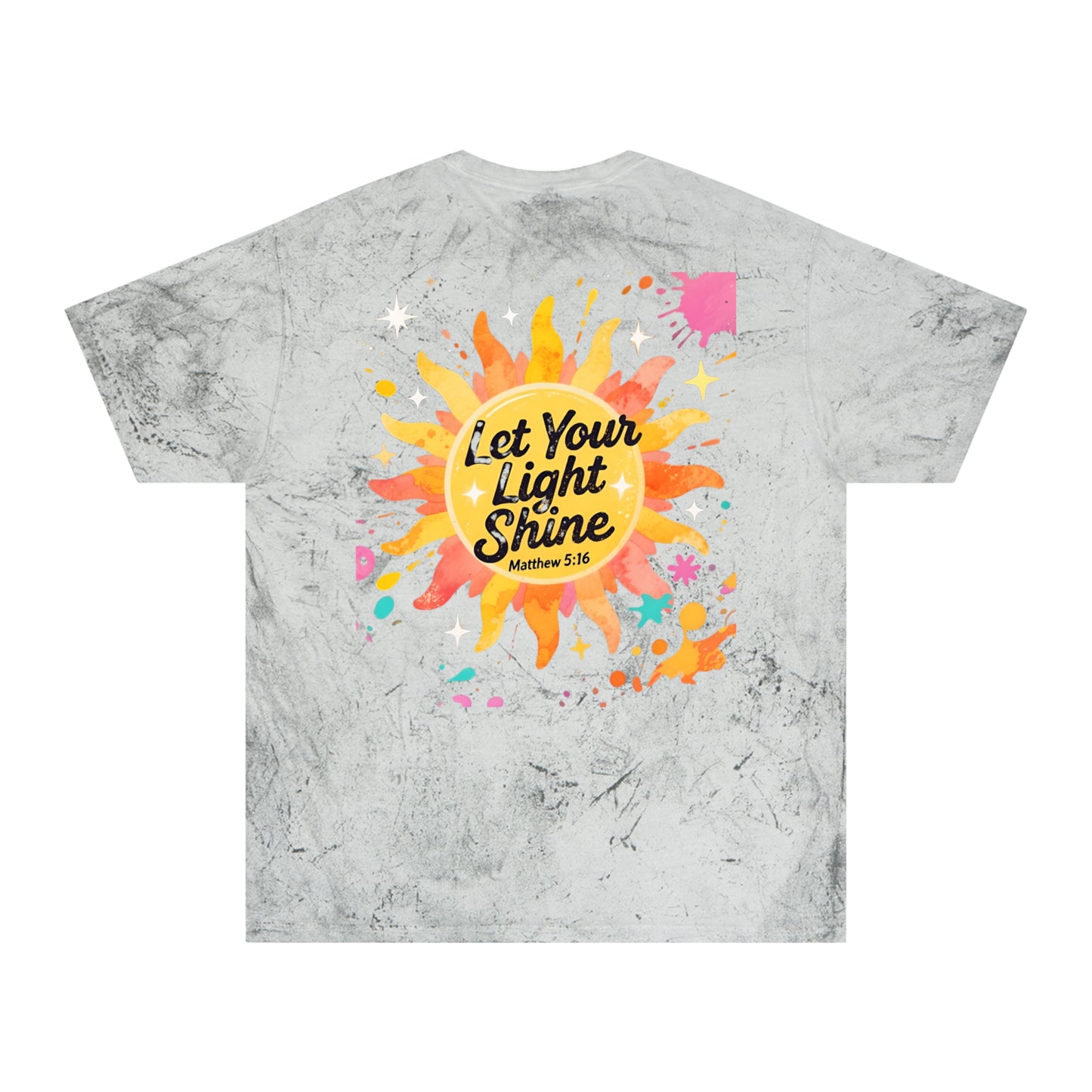 Christian Sunburst Graphic Tee - Let Your Light Shine Unisex T-Shirt