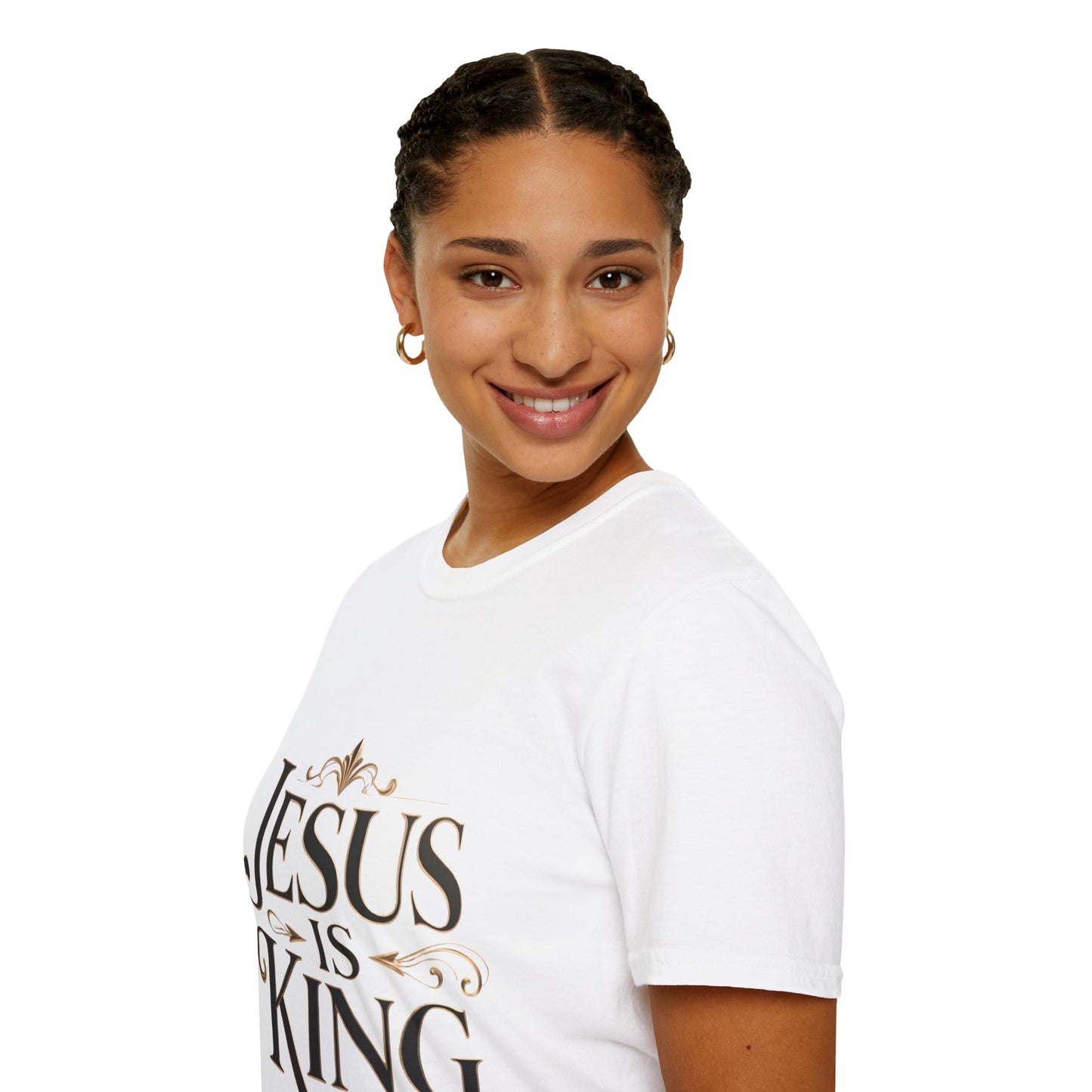 Jesus Is King T-Shirt — Christian Faith Graphic Tee, Inspirational Worship Shirt