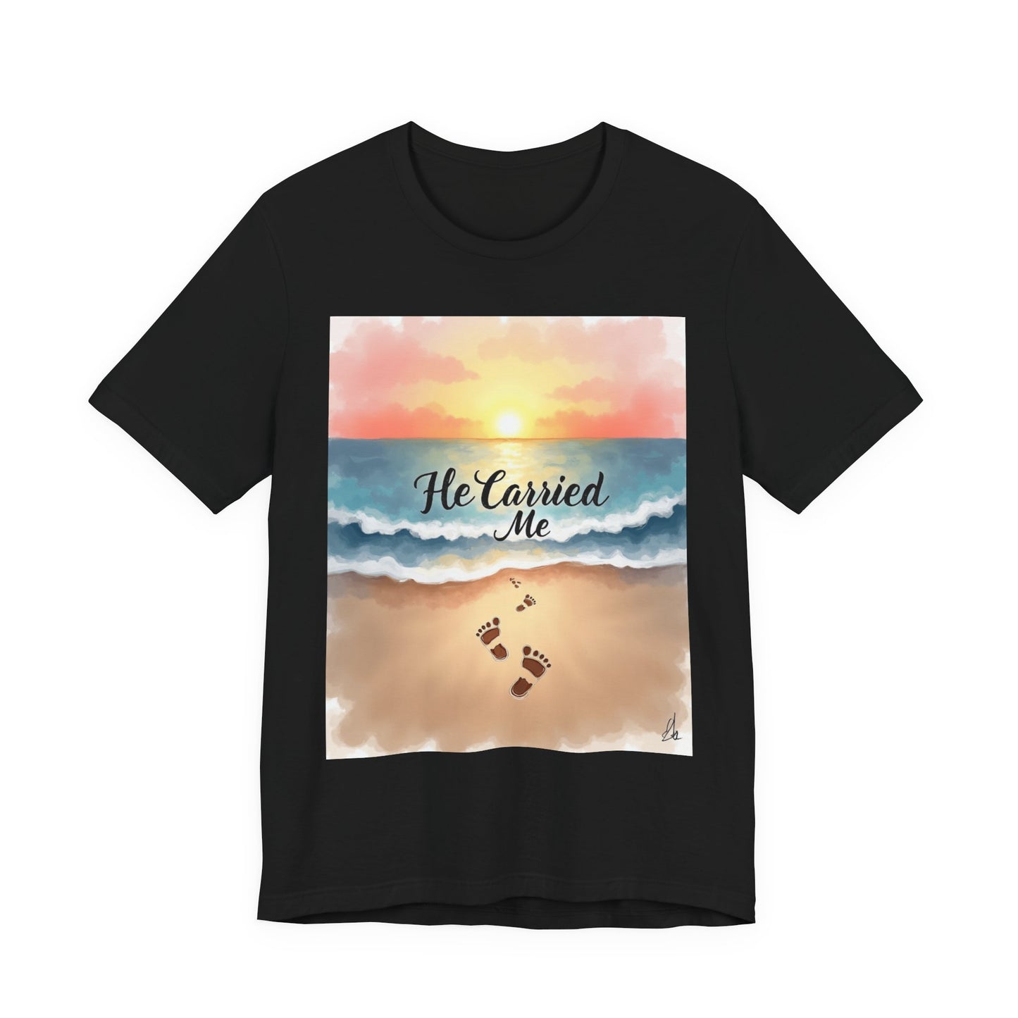 He Carried Me Scripture Tee | Inspirational Christian Faith Shirt