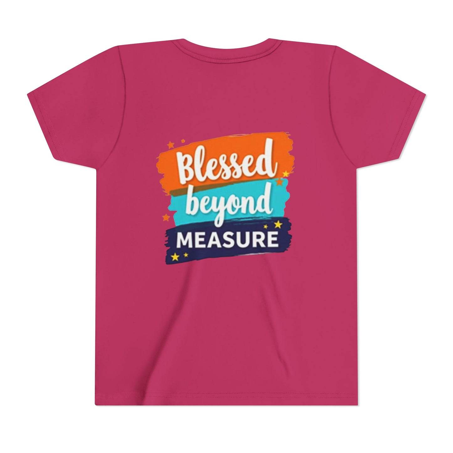 Blessed Beyond Measure Youth Tee | Inspirational Kids Shirt, Faith Design