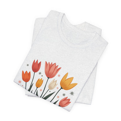 Tulip Floral Faith Shirt | Christian Spring Tee | Unique Gifts for Moms & Teens