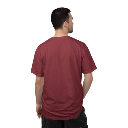Garment-Dyed Statement Tee — Bold Single-Word Typographic Front