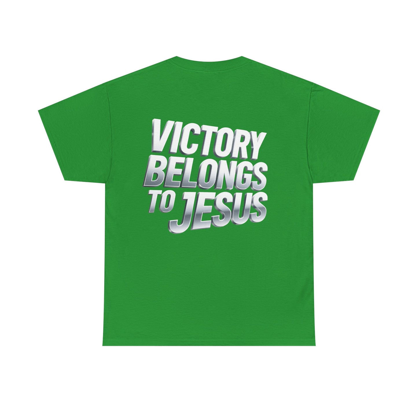 Victory Belongs to Jesus T-Shirt — Heavyweight Christian Faith Tee