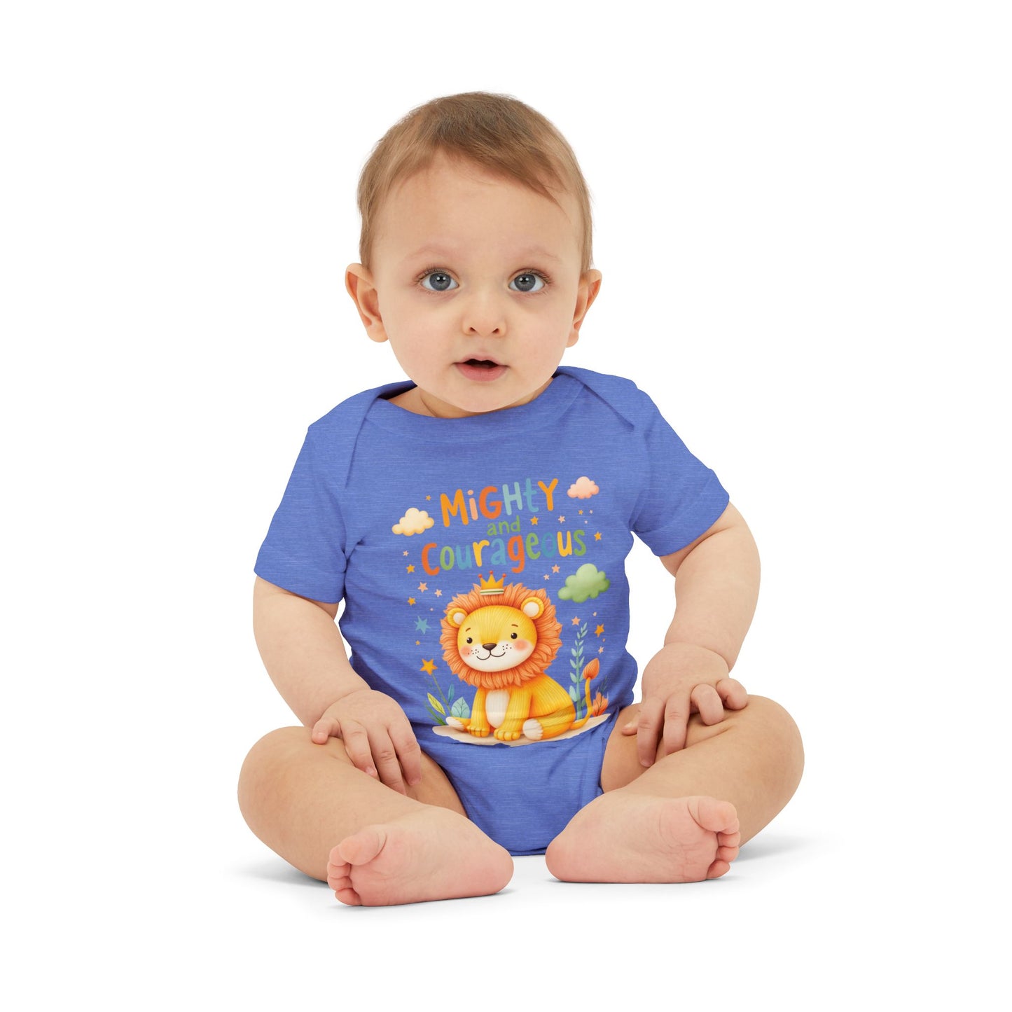 Mighty and Courageous Lion Infant One‑Piece Bodysuit | Perfect Gift for Baby Showers | Birthday Gifts (Copy)