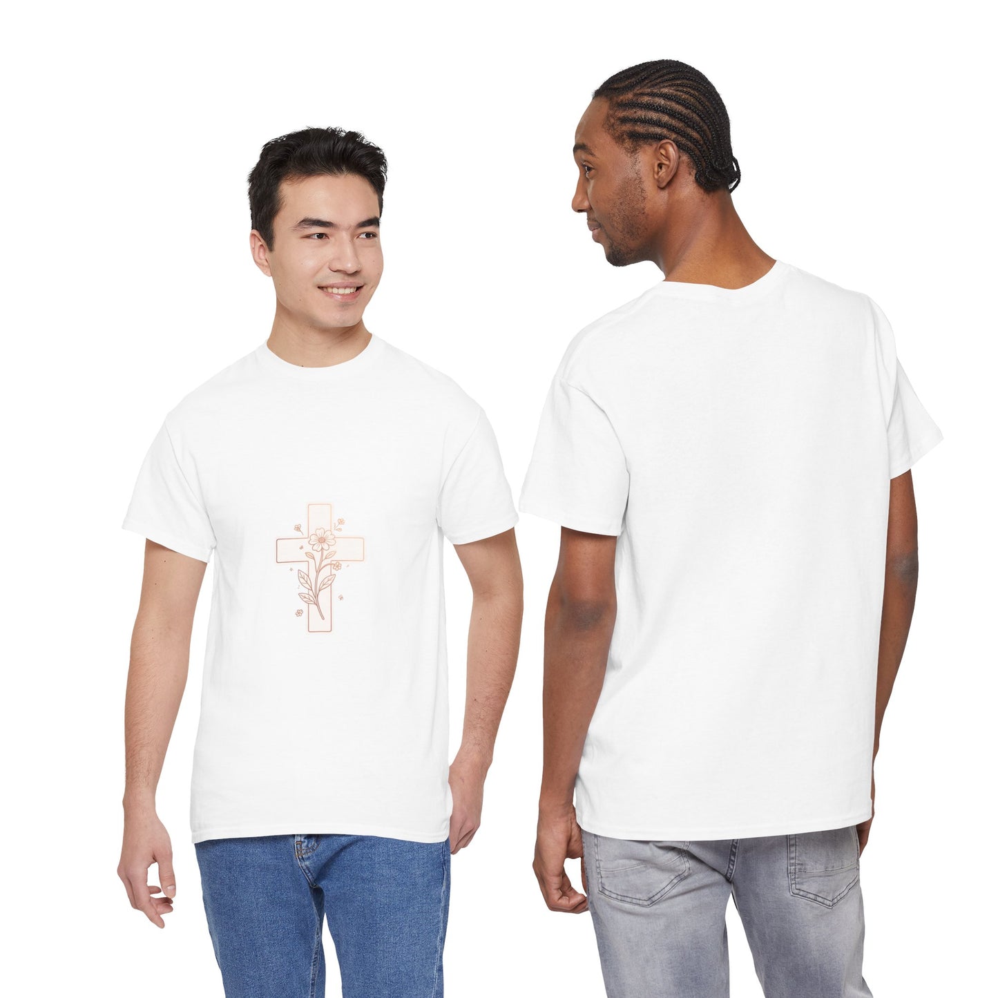 Floral Cross Tee — Delicate Bloom Christian T-Shirt | Meaningful gifts for teens and adults