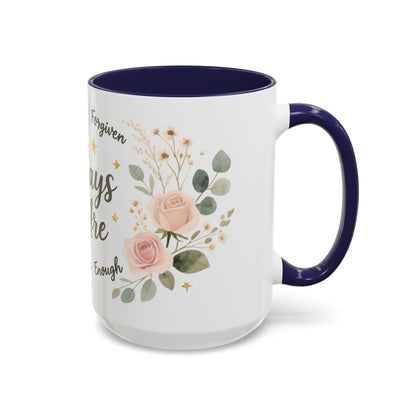 Christian Coffee Mug - "God Says You Are" Floral Inspirational Mug (11/15oz)