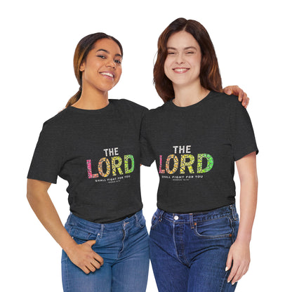 The LORD multicolor mosaic Tee | T-Shirt, Christian faith typography