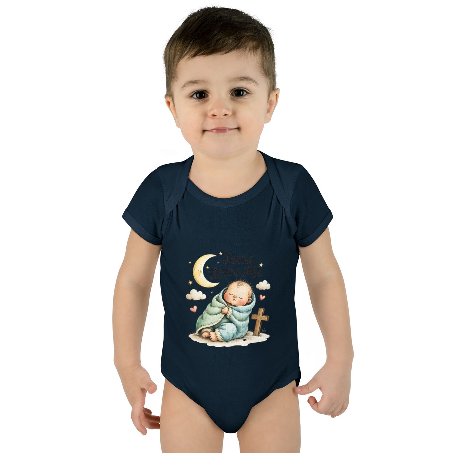 Jesus Loves Me Baby Bodysuit - Infant Christian Onesie for Newborns
