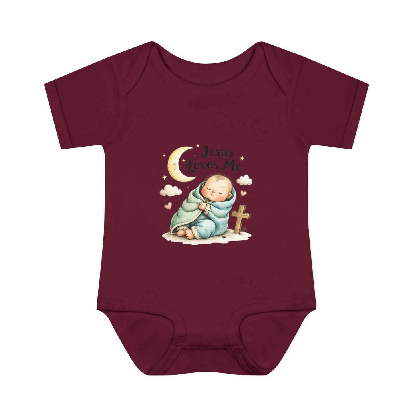 Jesus Loves Me Baby Bodysuit - Infant Christian Onesie for Newborns