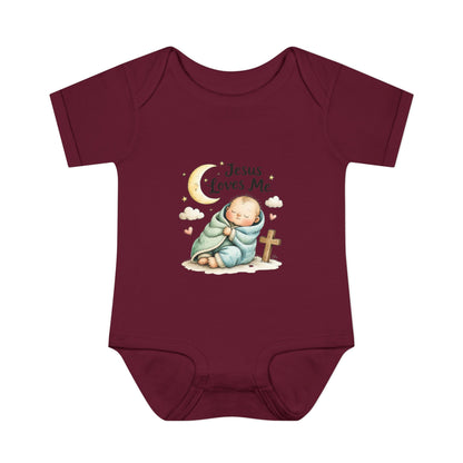 Jesus Loves Me Baby Bodysuit - Infant Christian Onesie for Newborns