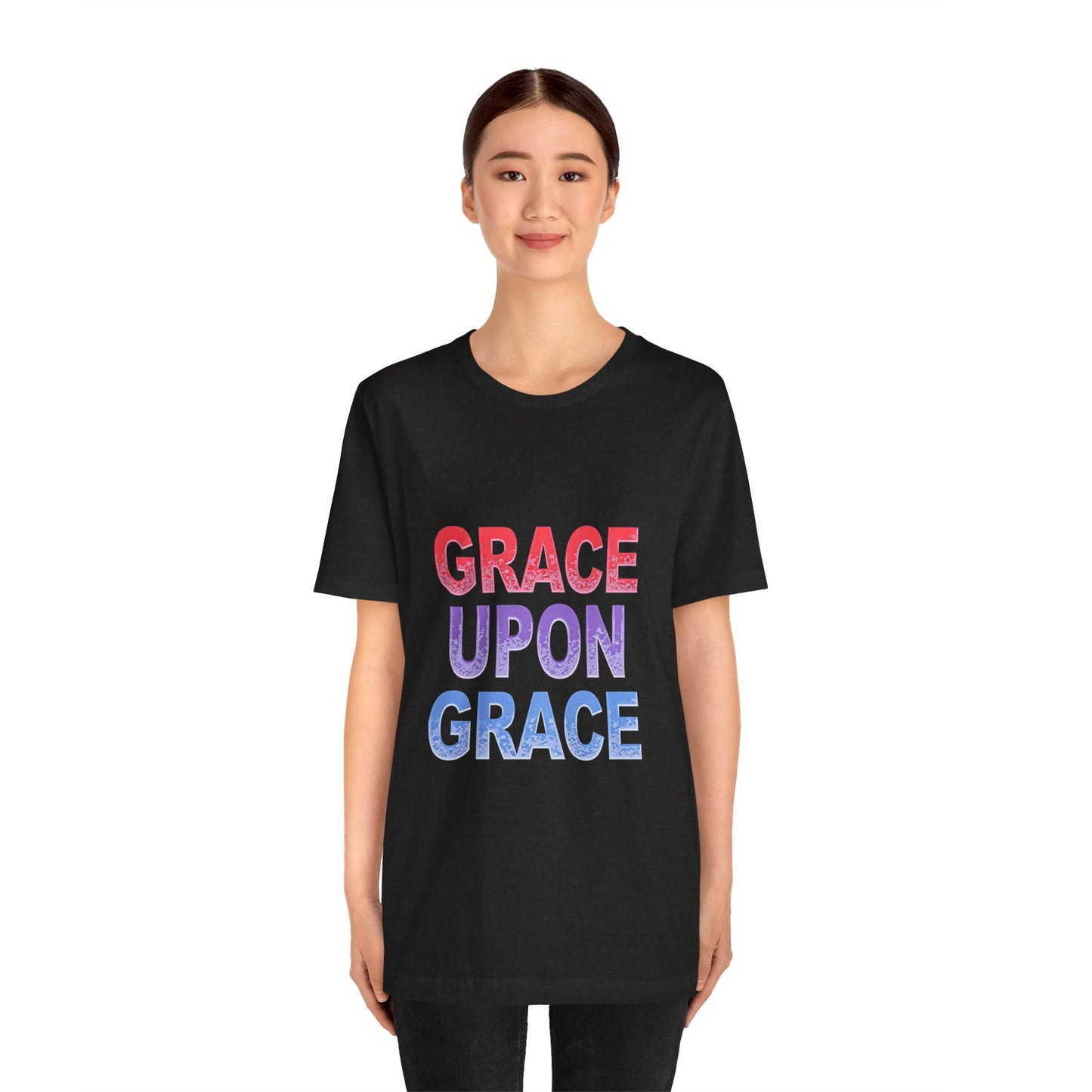 Inspirational Grace Upon Grace Shirt | Christian Typography Tee | Thoughtful Gift Idea