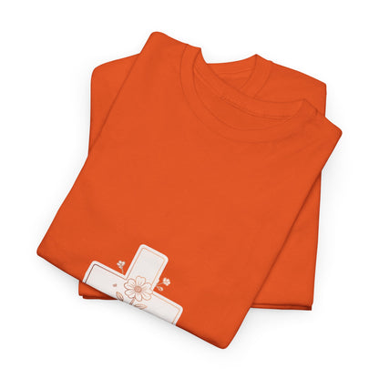 Floral Cross Tee — Delicate Bloom Christian T-Shirt | Meaningful gifts for teens and adults