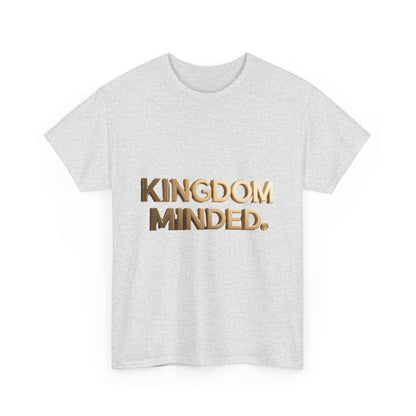 Faith & Focus Tee — Gold Typography Cotton Shirt