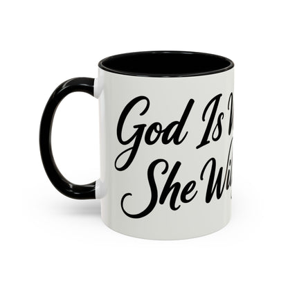 Inspirational Script Coffee Mug — "Strength Lives in Small, Steady Moments" (11/15 oz)