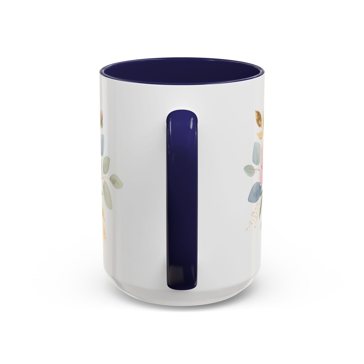 Grace Upon Grace Floral Coffee Mug — John 1:16 Scripture Accent Mug