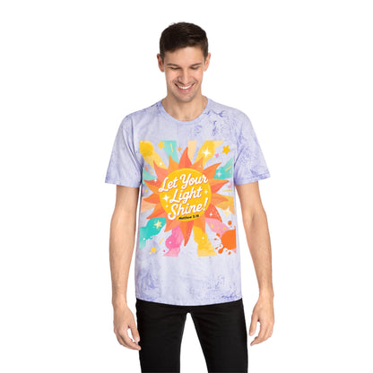 Let Your Light Shine T-Shirt — Retro Sunshine Graphic Tee (Matthew 5:16)