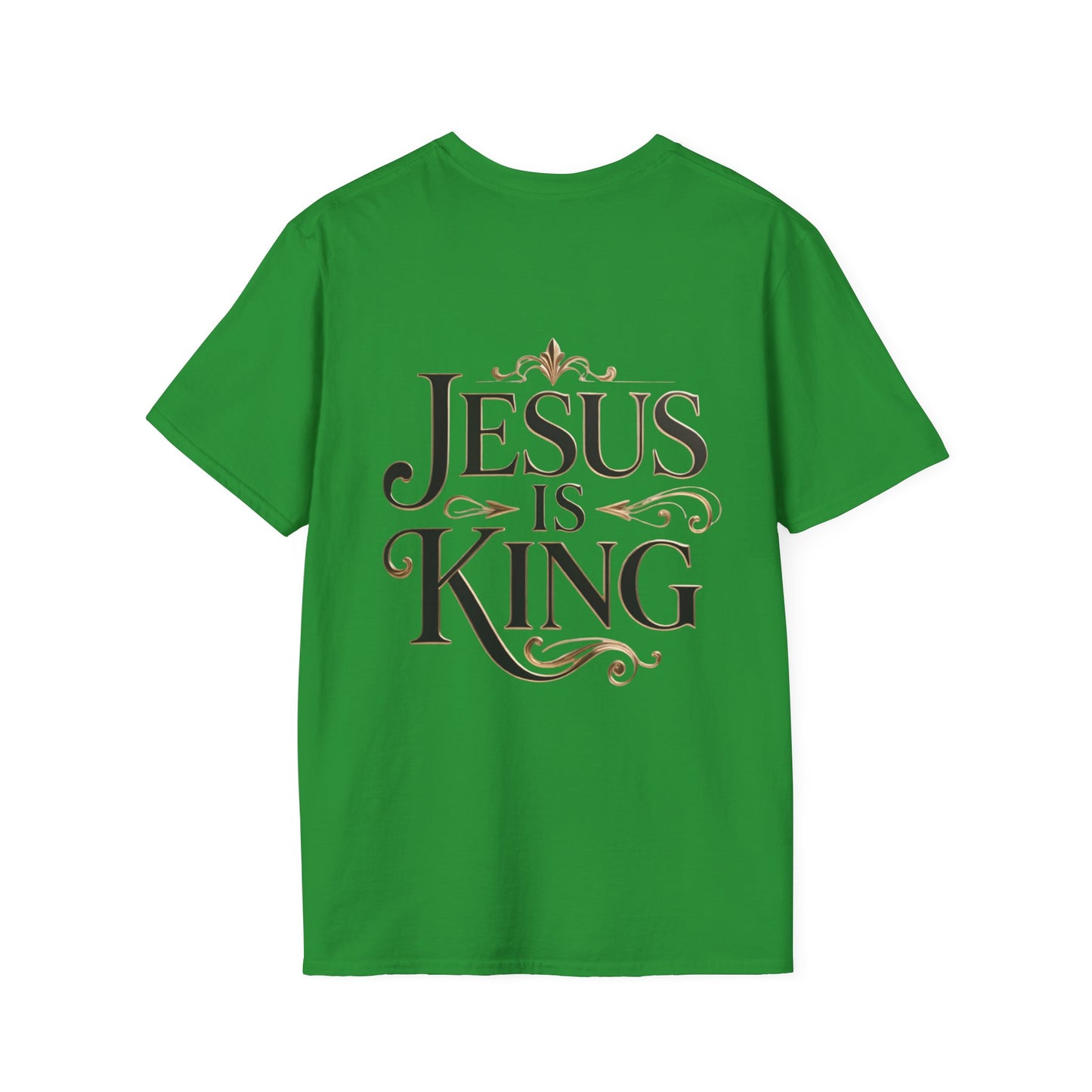 Jesus Is King T-Shirt — Christian Faith Graphic Tee, Inspirational Worship Shirt