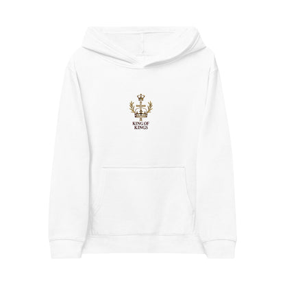 Kids Embroidered 'King of Kings' Fleece Hoodie