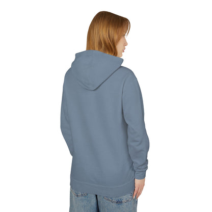 Lightweight Dove-in-Wreath Hoodie — Charcoal Comfort