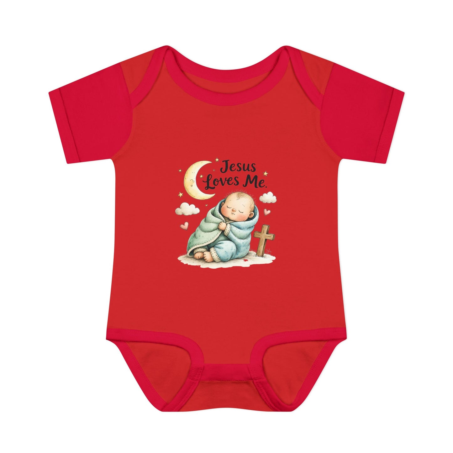 Jesus Loves Me Baby Bodysuit - Infant Christian Onesie for Newborns
