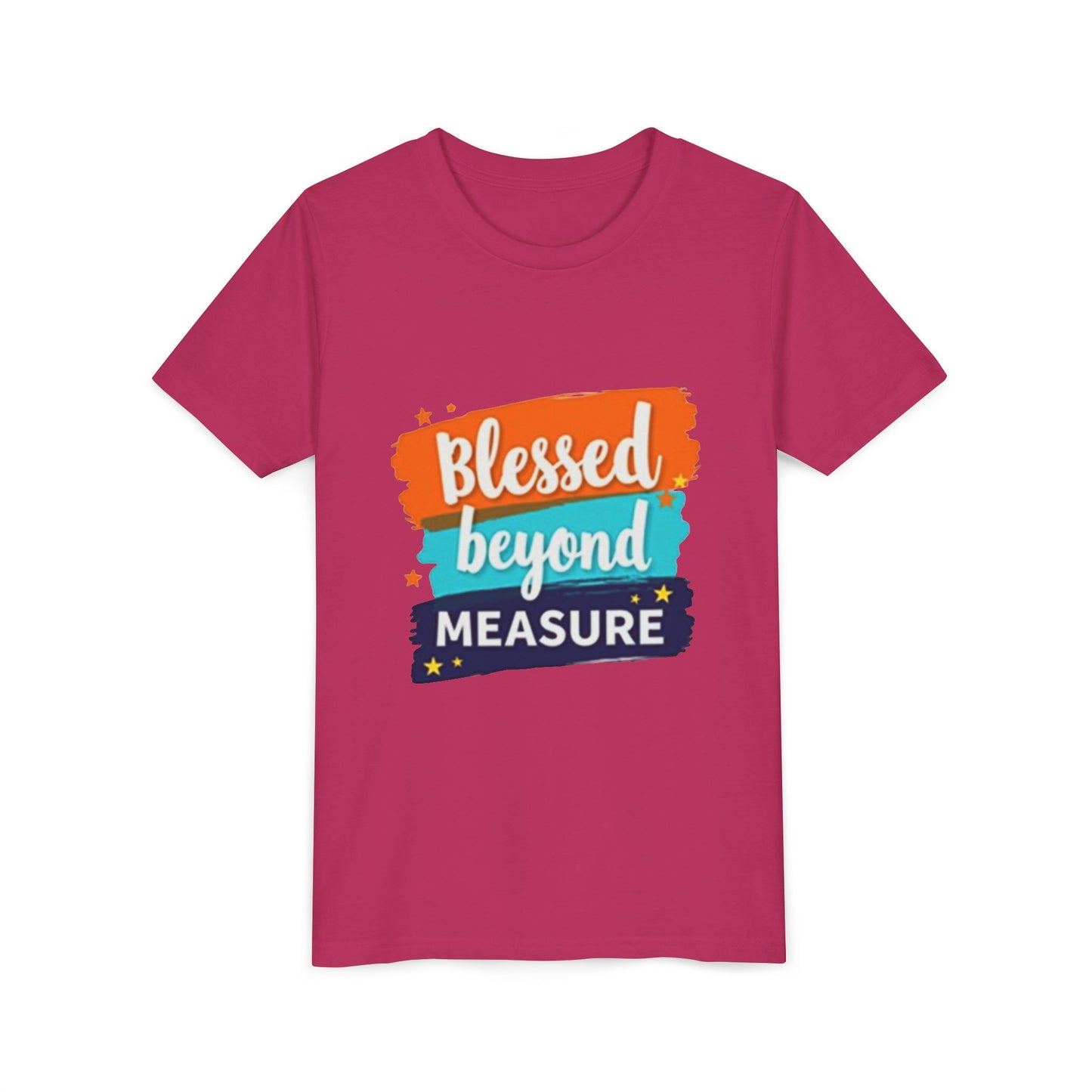 Blessed Beyond Measure Youth Tee | Inspirational Kids Shirt, Faith Design