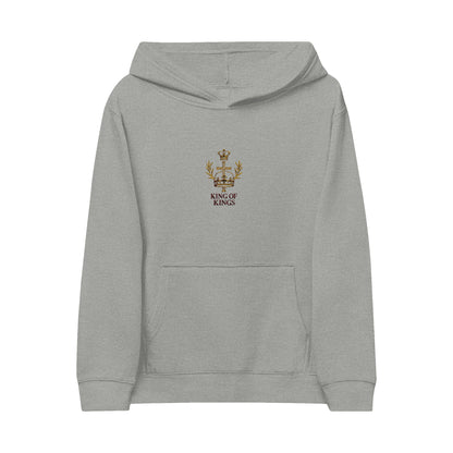 Kids Embroidered 'King of Kings' Fleece Hoodie