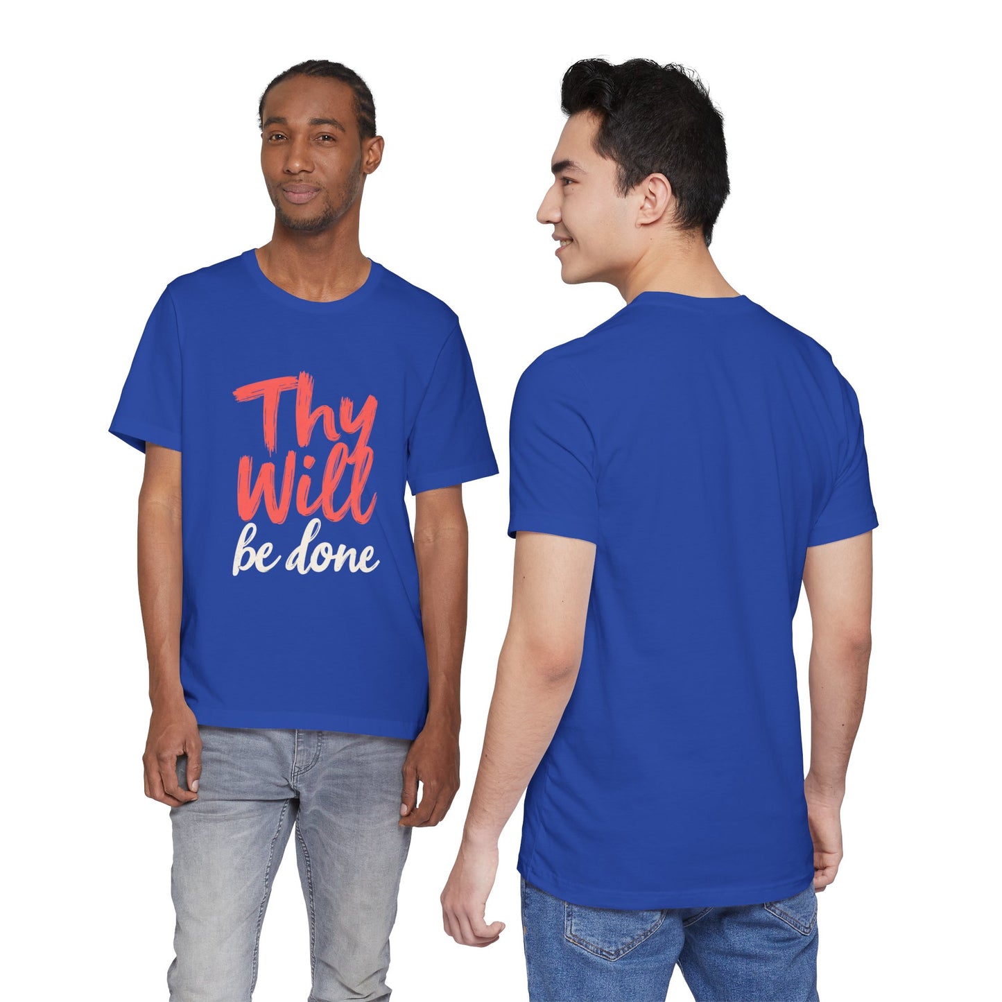 Thy Will Be Done T-Shirt | Christian Faith Typography Tee | Thoughtful Gift Idea | Perfect for Him or Her | Mom and Dad