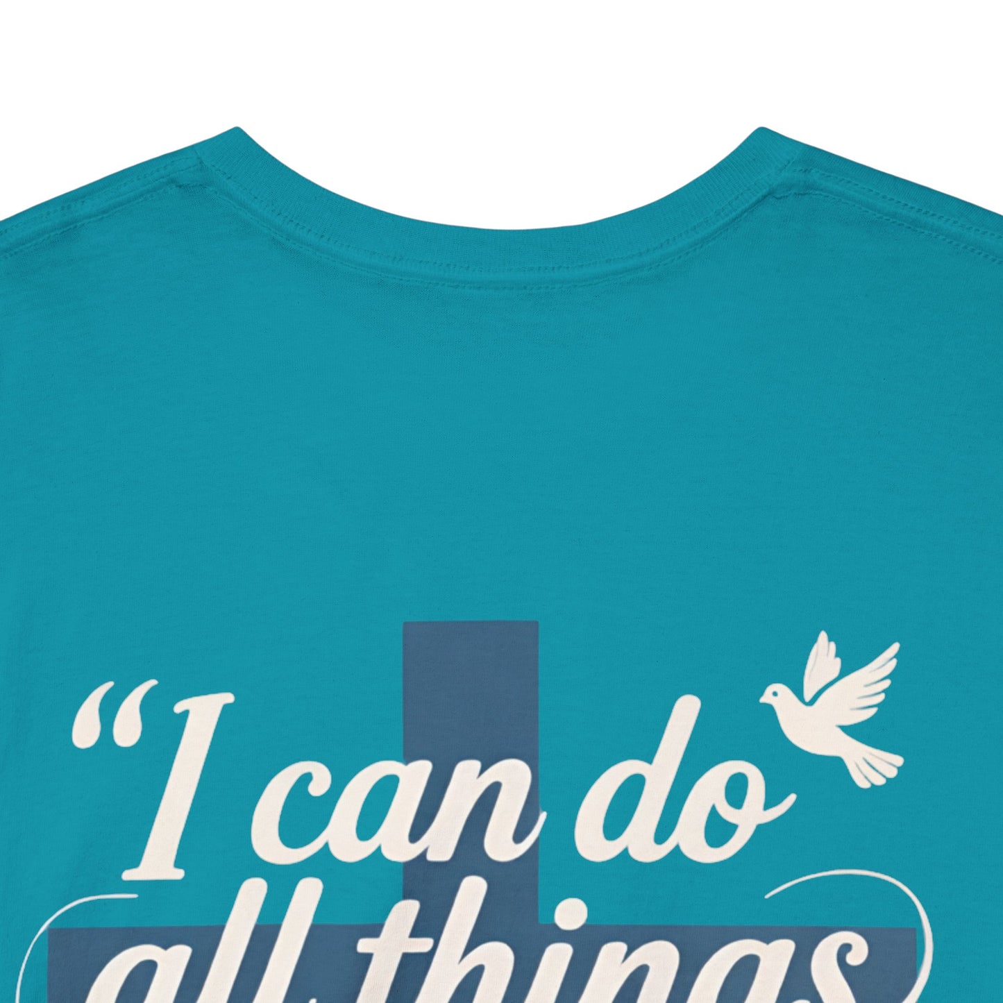Philippians 4:13 Cotton Tee — "I Can Do All Things" Christian Prayer T-Shirt