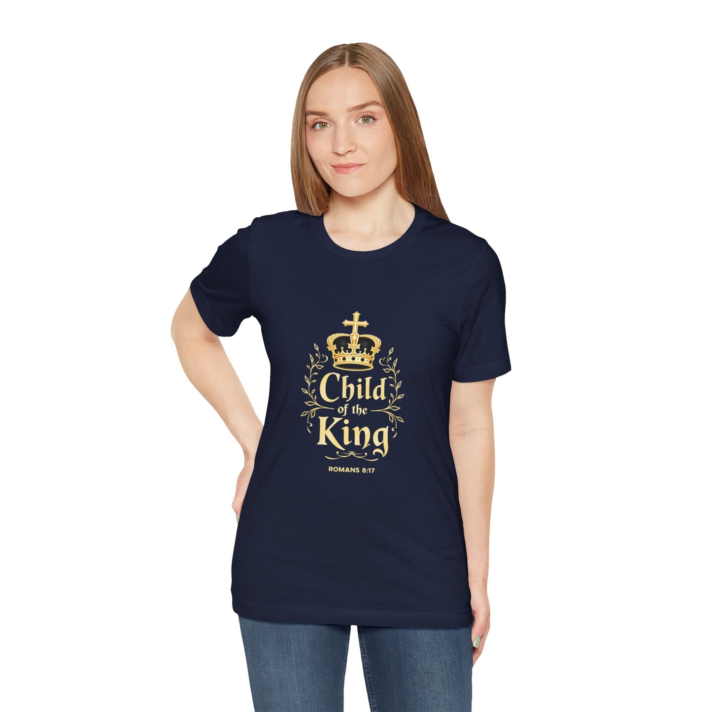 Child of the King T-Shirt | Romans 8:17 Christian Crown Tee | Perfect Gift for Believers  | Thoughtful Christian Gift