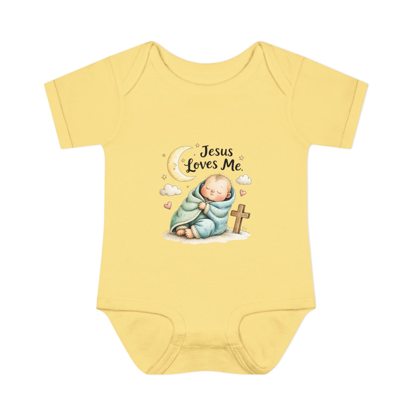 Jesus Loves Me Baby Bodysuit - Infant Christian Onesie for Newborns